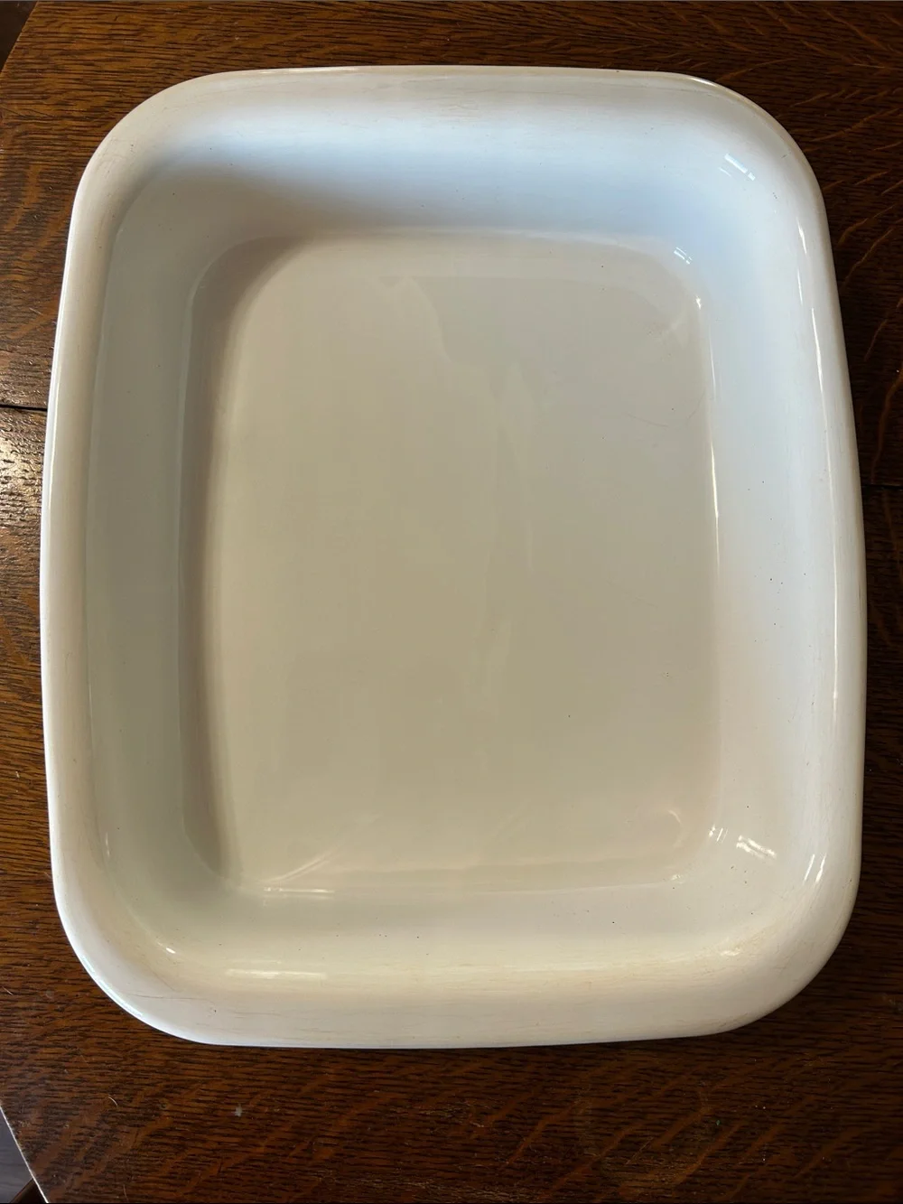 Corningware White Baking Dish with Pastel Bouquet Pattern